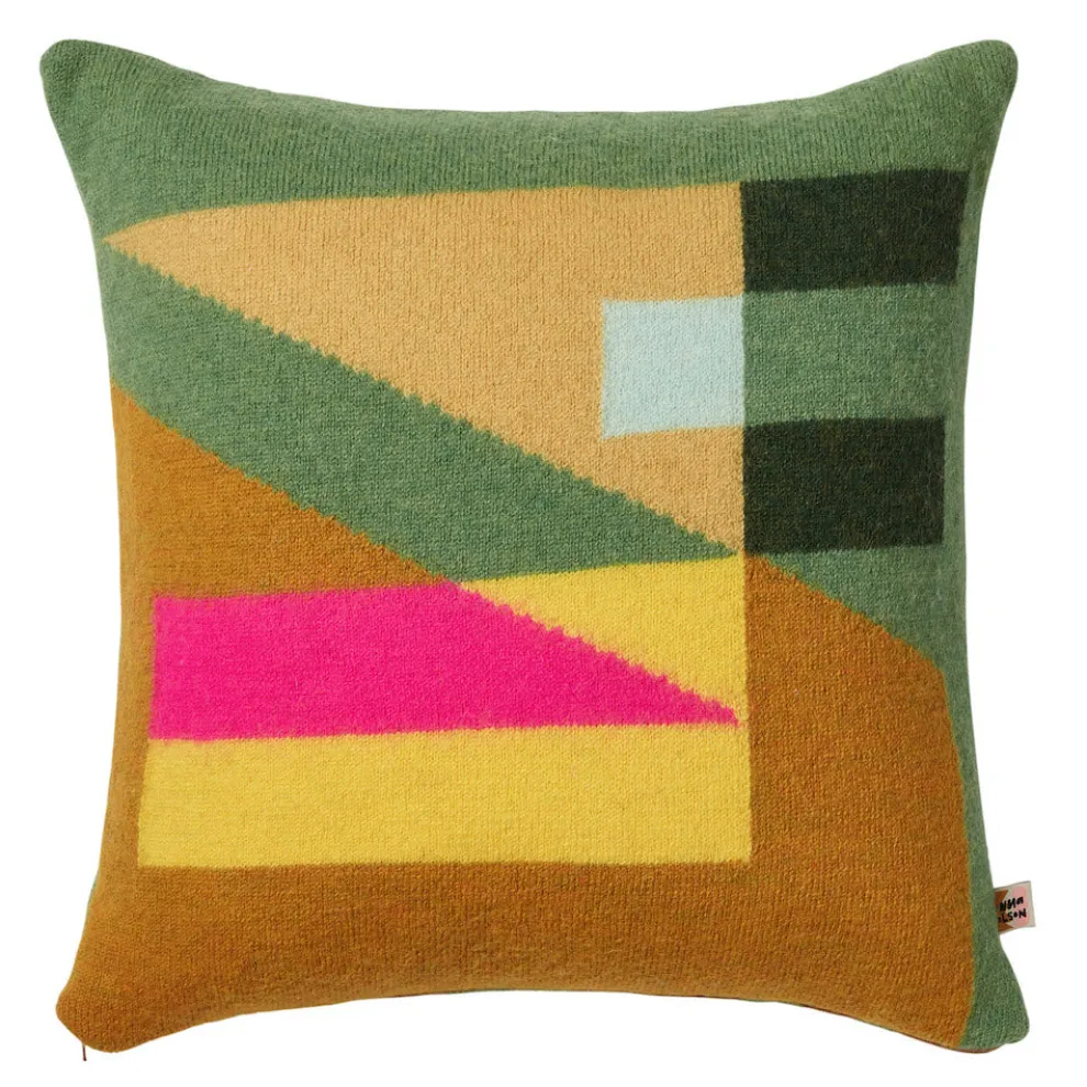 Tilt Square Cushion - Green