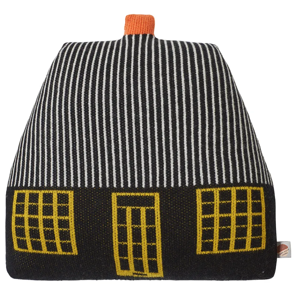 Cottage Shaped Cushion - Black