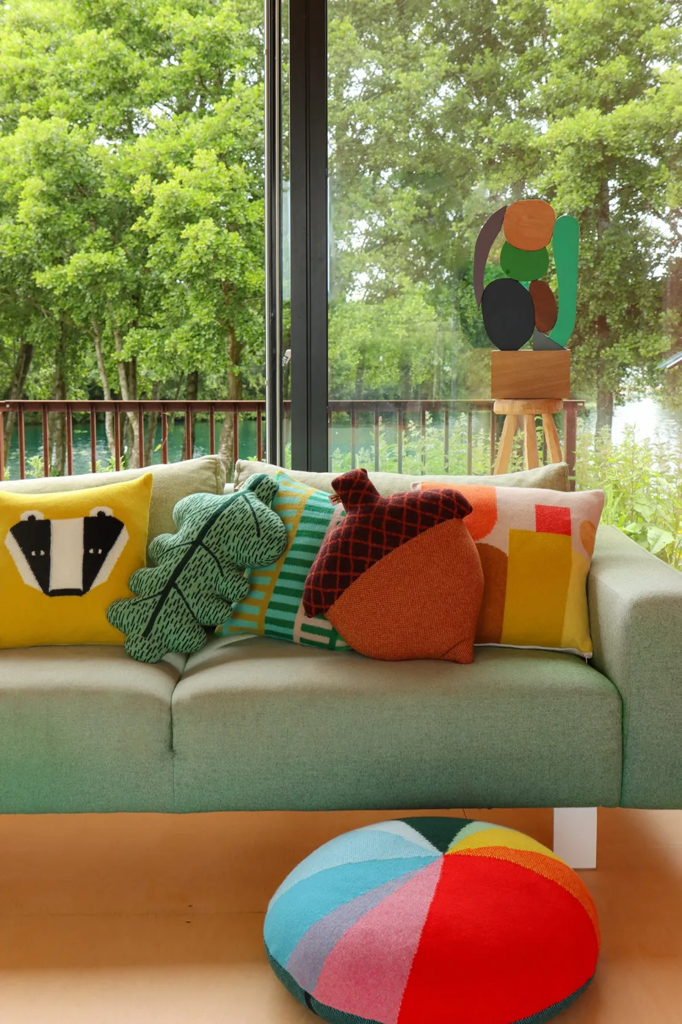 Pie Chart Floor Cushion