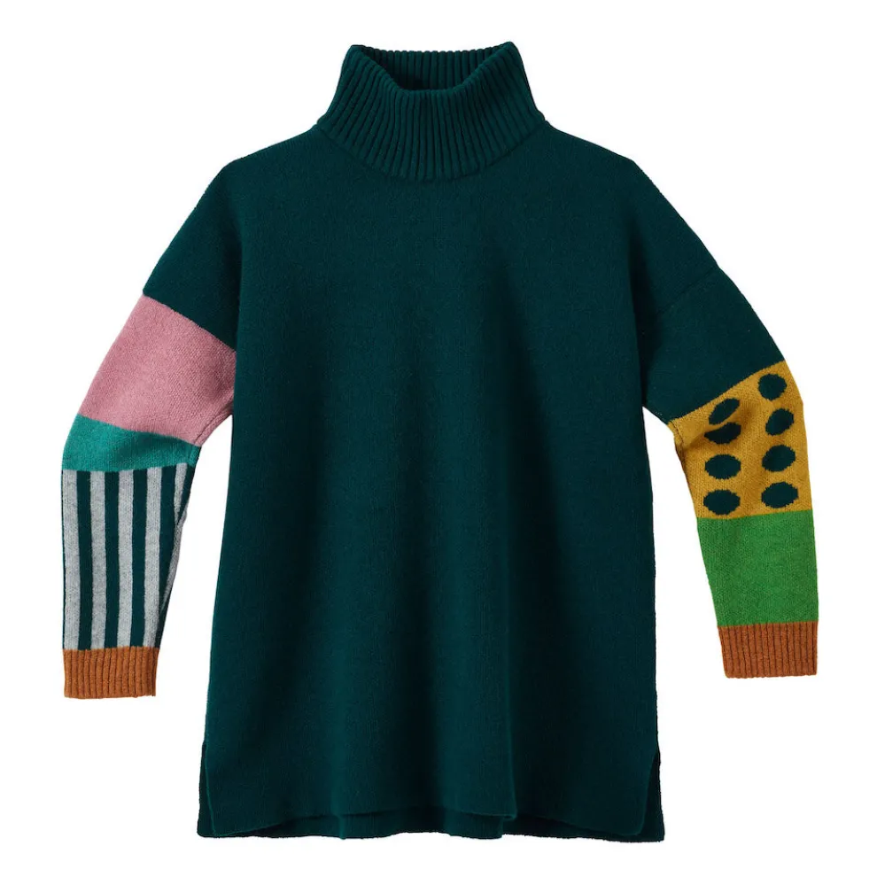 Hettie Turtleneck Jumper - Green