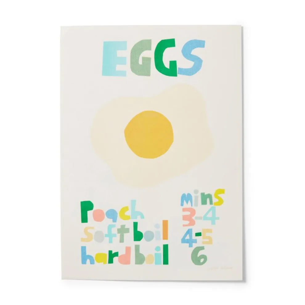 Eggs Riso Print