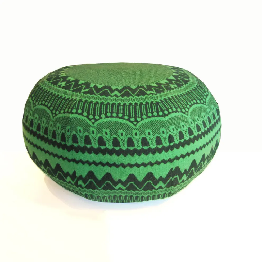 Frank Pouffe in ZigZag - Green