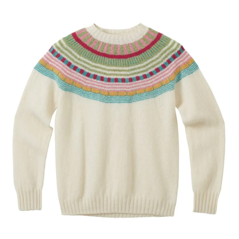 Magic Circle Yoke Jumper - Winter White