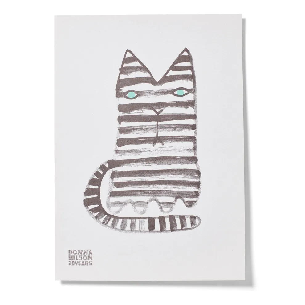 Mono Cat 20 Years Riso Print - Limited Edition