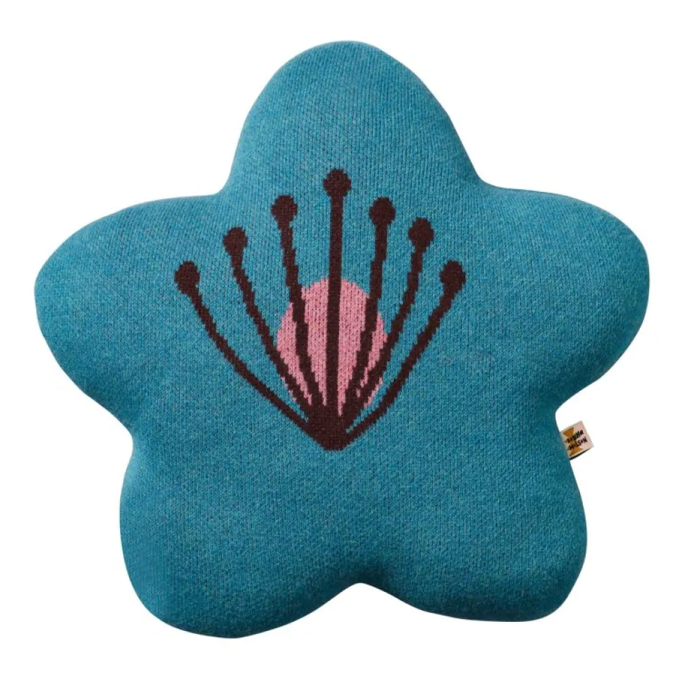Bloom Shaped Cushion - Blue