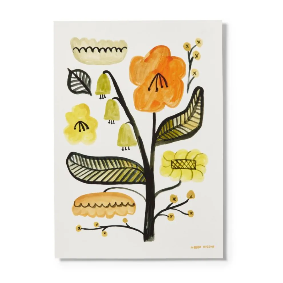 Orange Wildflower Giclée Print