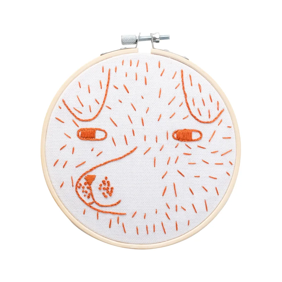 Cotton Clara Scamp Embroidery Kit