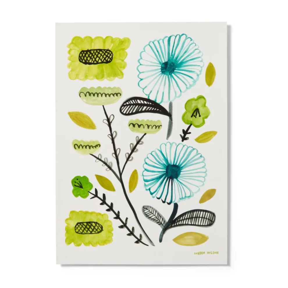 Green Wildflower Giclée Print
