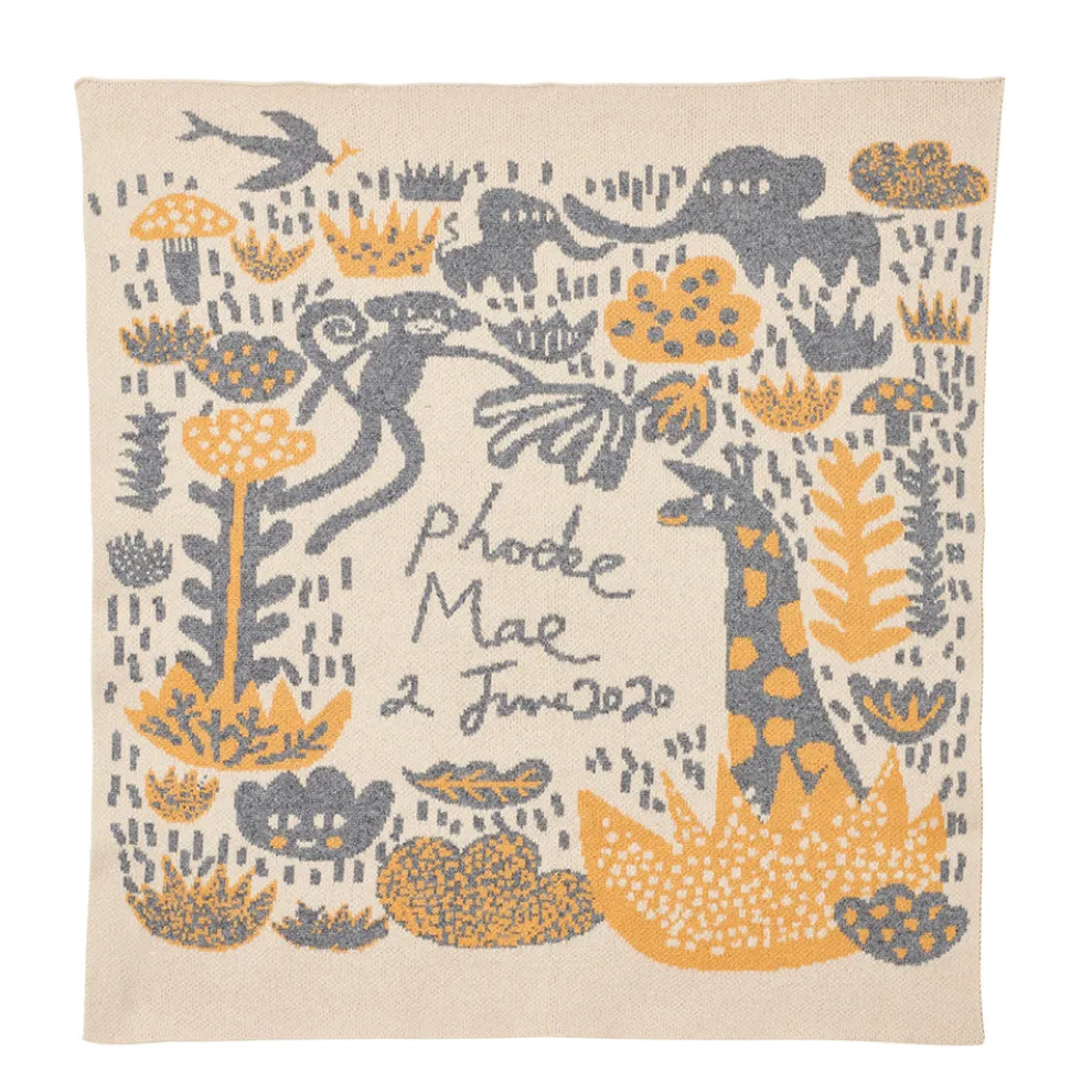Bespoke Menagerie Baby Blanket