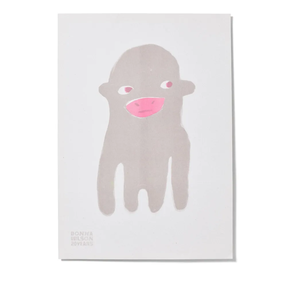 Charlie Monkey 20 Years Riso Print - Limited Edition