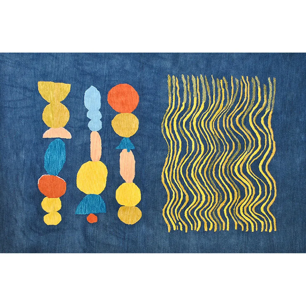 Waves + Ovals Rug - 240 x 170 cm