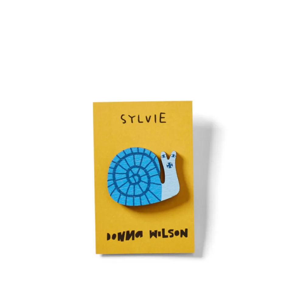 Sylvie Snail Pin Badge
