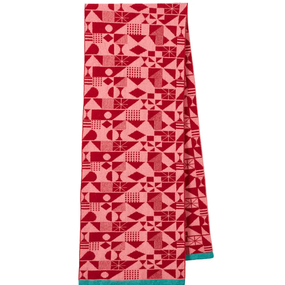 Monoglyph Blanket Scarf - Lipstick