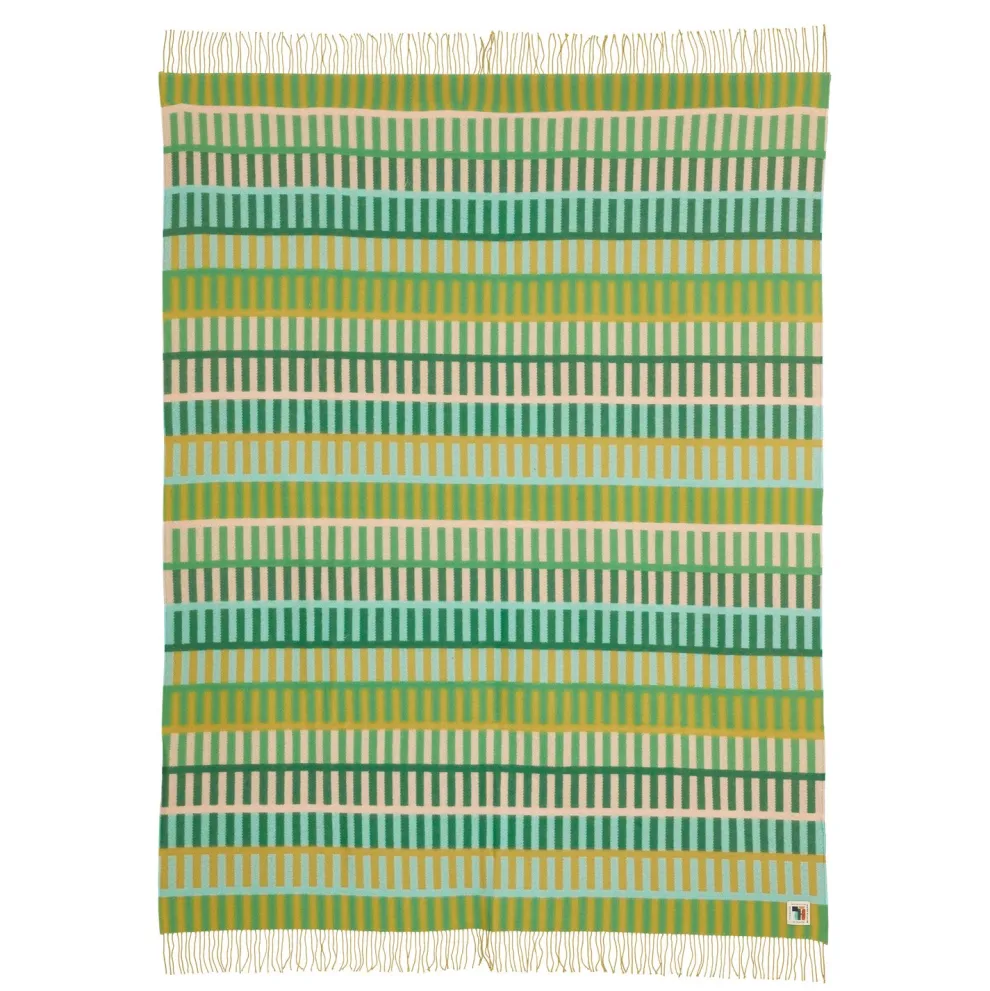Shiel Lambswool Throw - Green