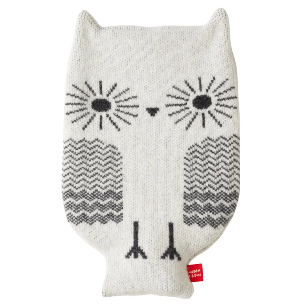Owl Hot Water Bottle - White