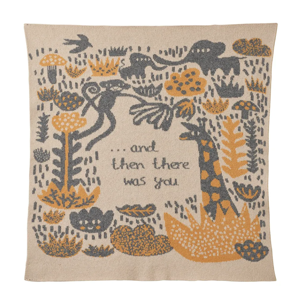 Menagerie Baby Blanket - Oatmeal