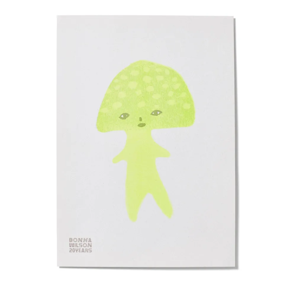 Suki Mushroom 20 Years Riso Print - Limited Edition
