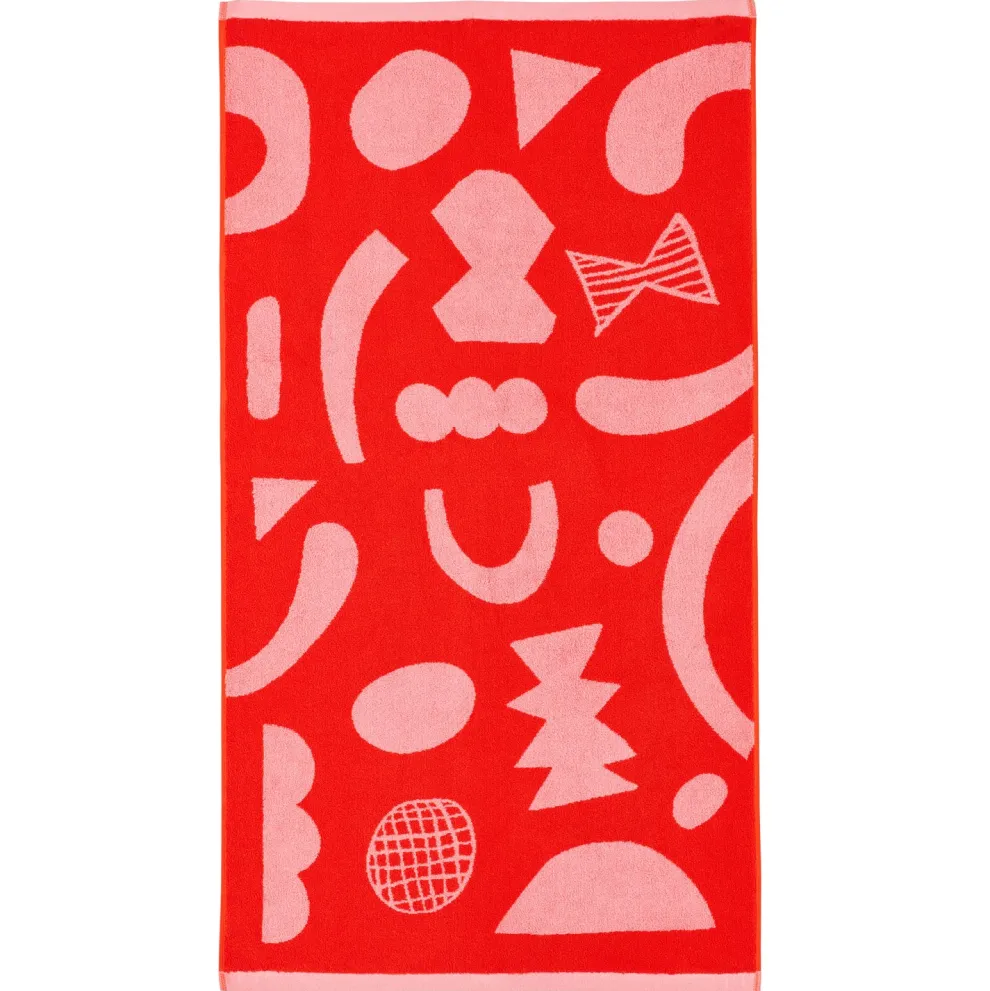Abstract Shapes Bath Towel