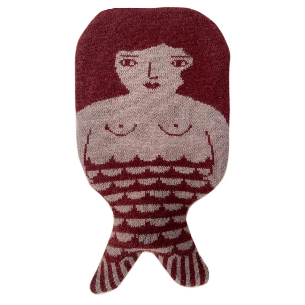 Mermaid Hot Water Bottle - Brown