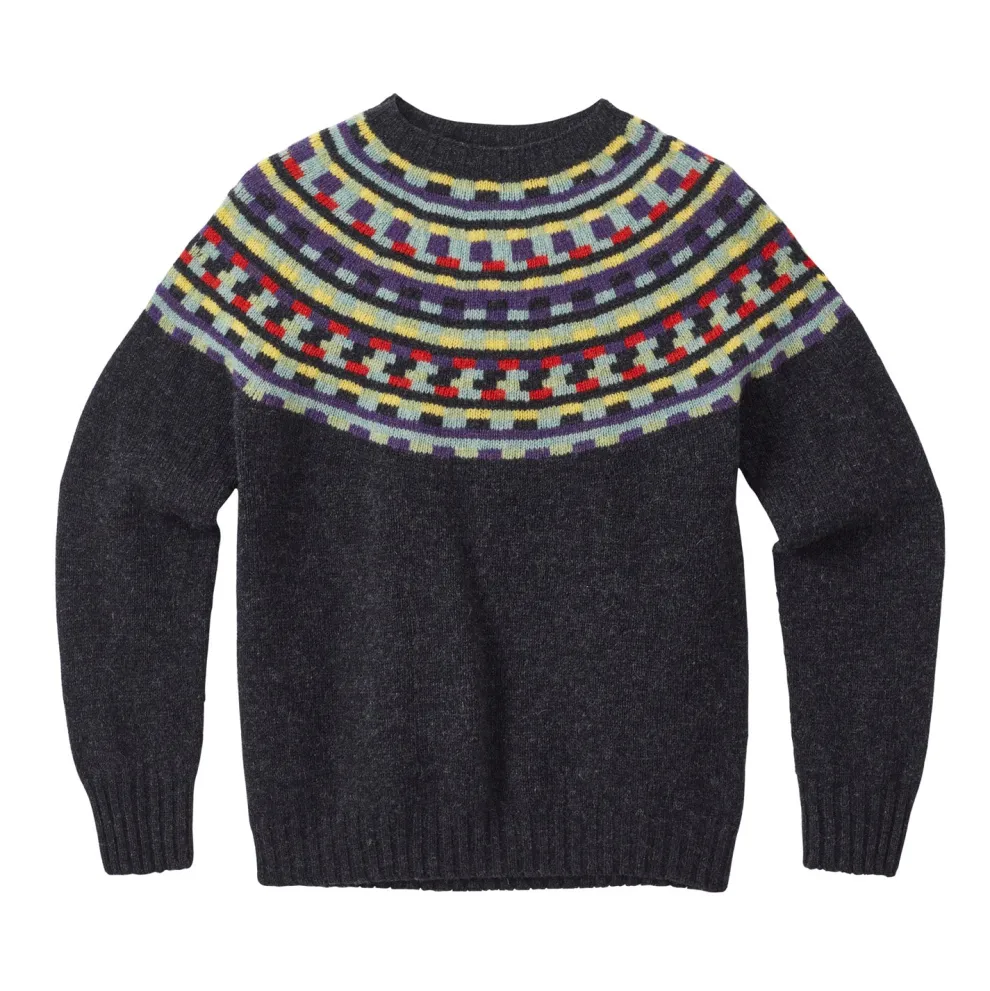 Glitch Yoke Jumper - Charcoal