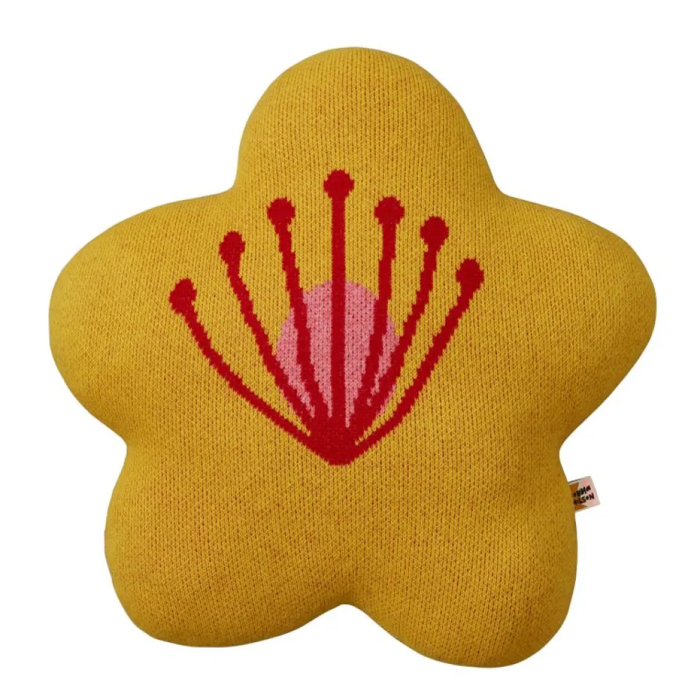 Bloom Shaped Cushion - Yellow